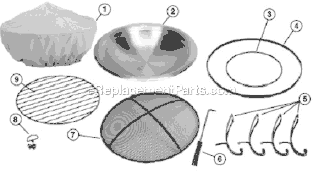 Page A Diagram and Parts List for 5062-707  Coleman Fireplace & Insert