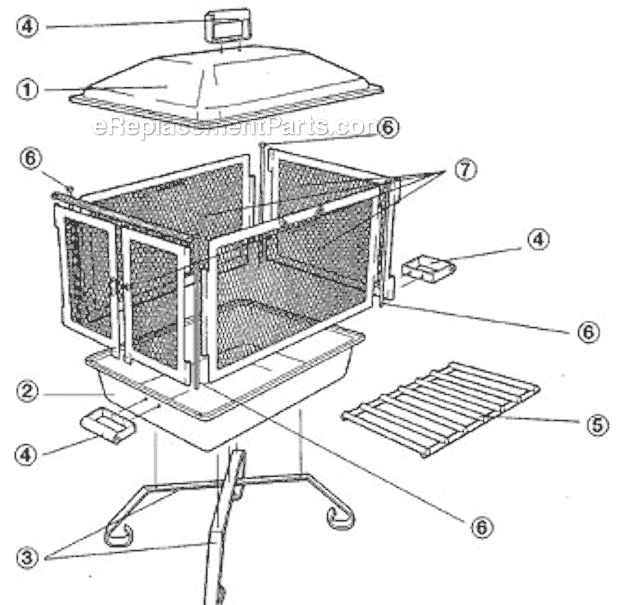Page A Diagram and Parts List for 5065A750  Coleman Fireplace & Insert