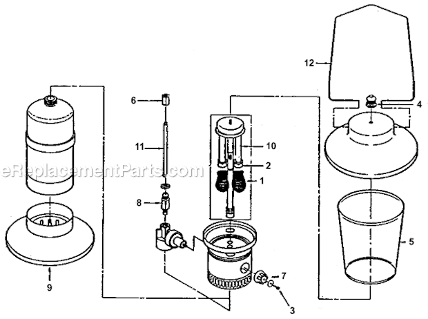 Page A Diagram and Parts List for 5114B700  Coleman Lighting