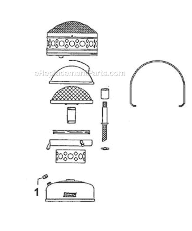 Page A Diagram and Parts List for 511A700  Coleman Heater