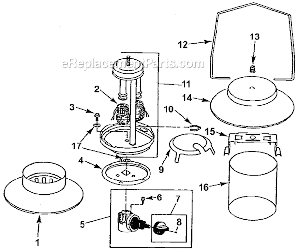 Page A Diagram and Parts List for 5152C740T  Coleman Lighting