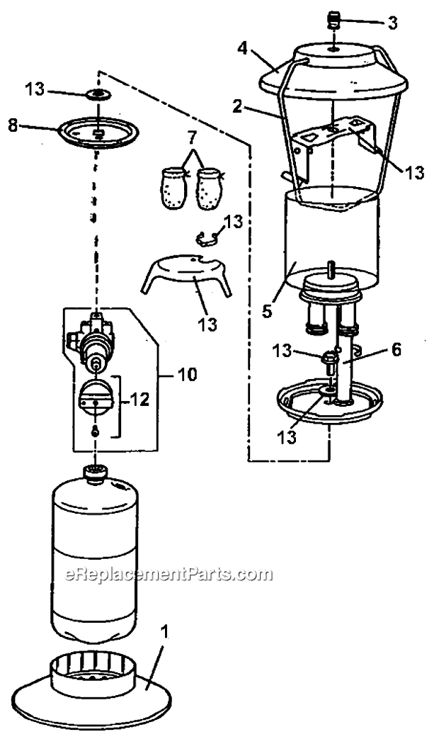 Page A Diagram and Parts List for 5152D700T  Coleman Lighting