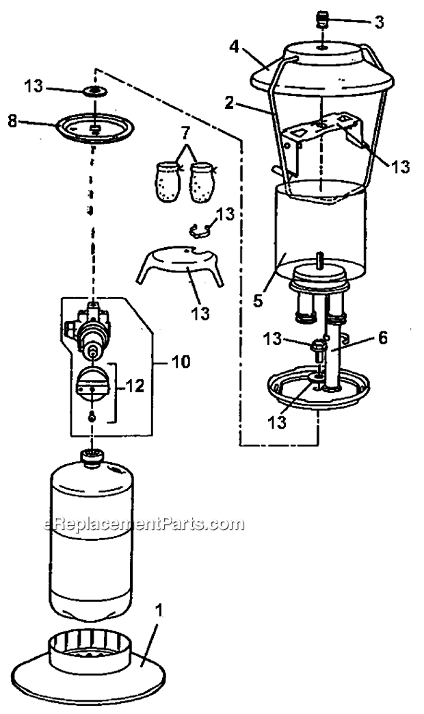Page A Diagram and Parts List for 5152D740T  Coleman Lighting