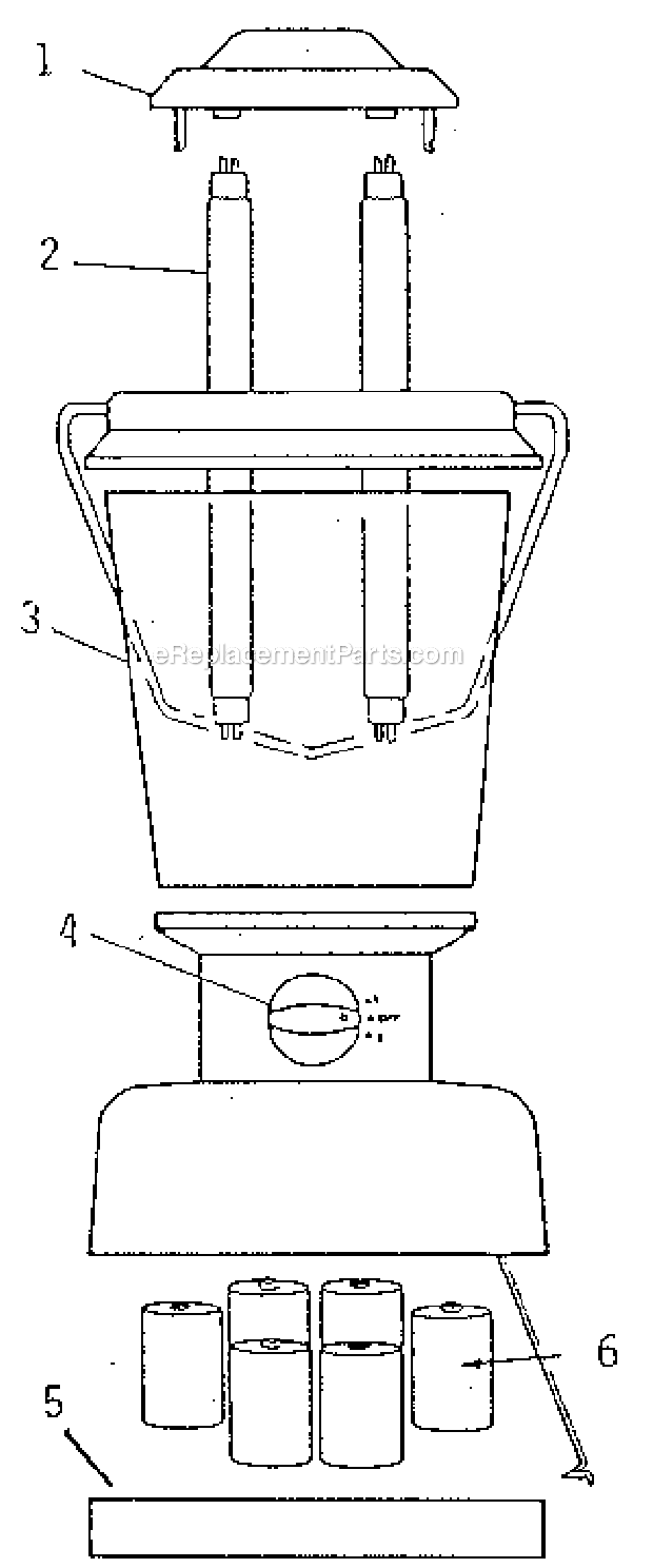 Page A Diagram and Parts List for 5344-700  Coleman Lighting