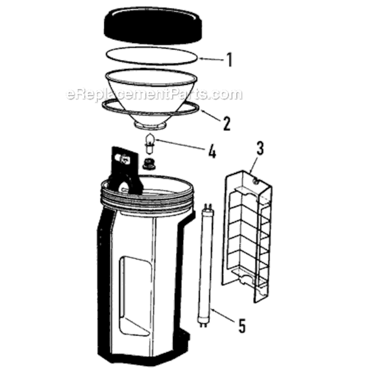 Page A Diagram and Parts List for 5351H718  Coleman Worklight & Flashlight