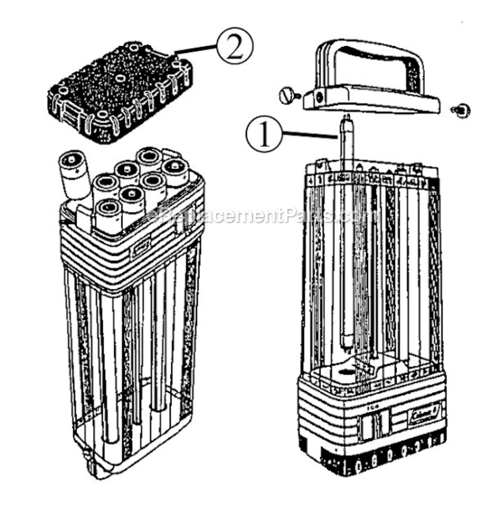 Page A Diagram and Parts List for 5390-762  Coleman Lighting