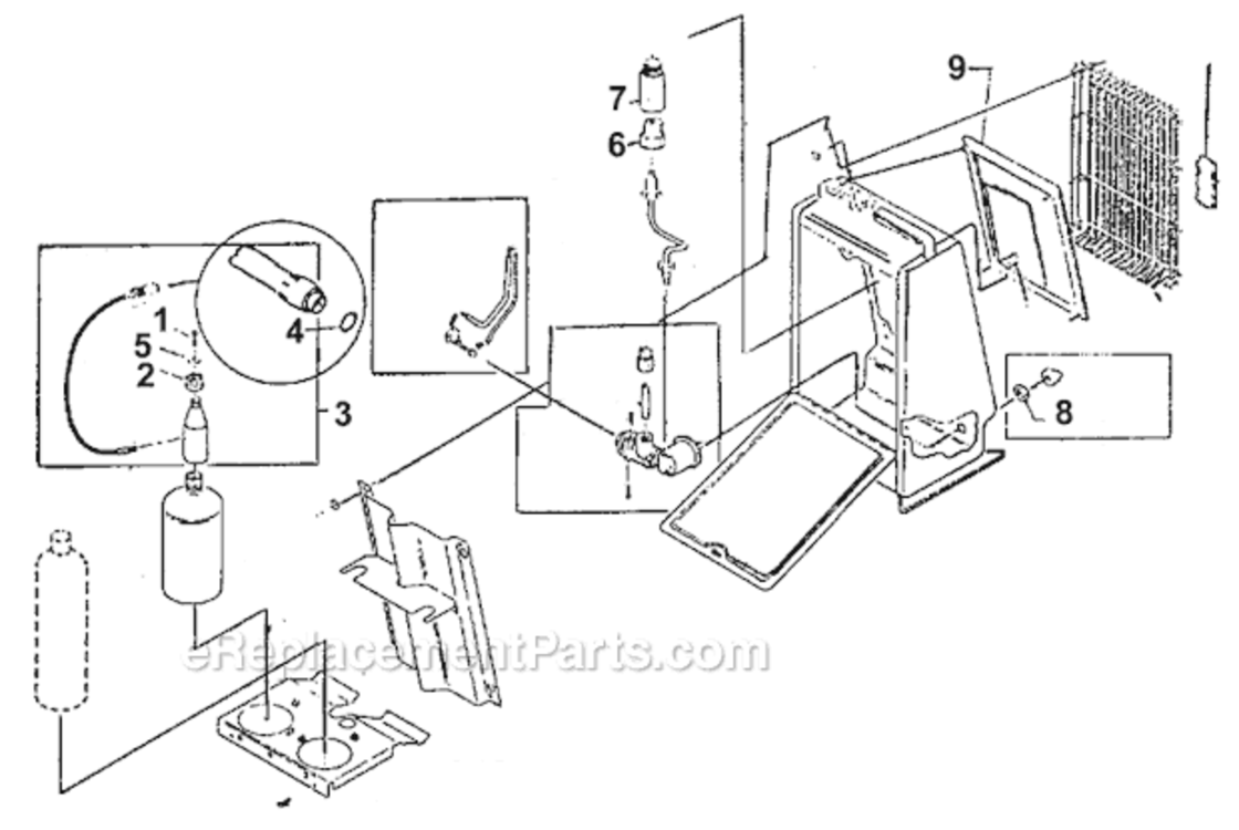 Page A Diagram and Parts List for 5445C700  Coleman Heater
