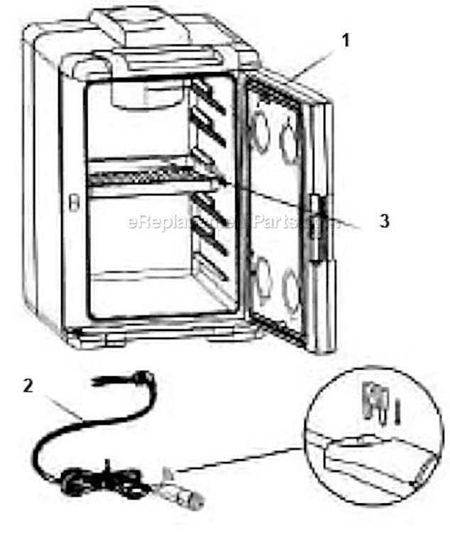 Page A Diagram and Parts List for 5644-760  Coleman Cooler