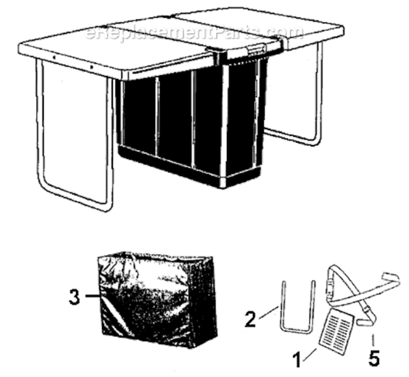 Page A Diagram and Parts List for 5671-728  Coleman Camping Equipment
