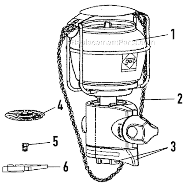 Page A Diagram and Parts List for 62809  Coleman Lighting