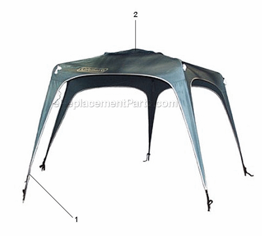 Page A Diagram and Parts List for 9191-133  Coleman Camping Equipment