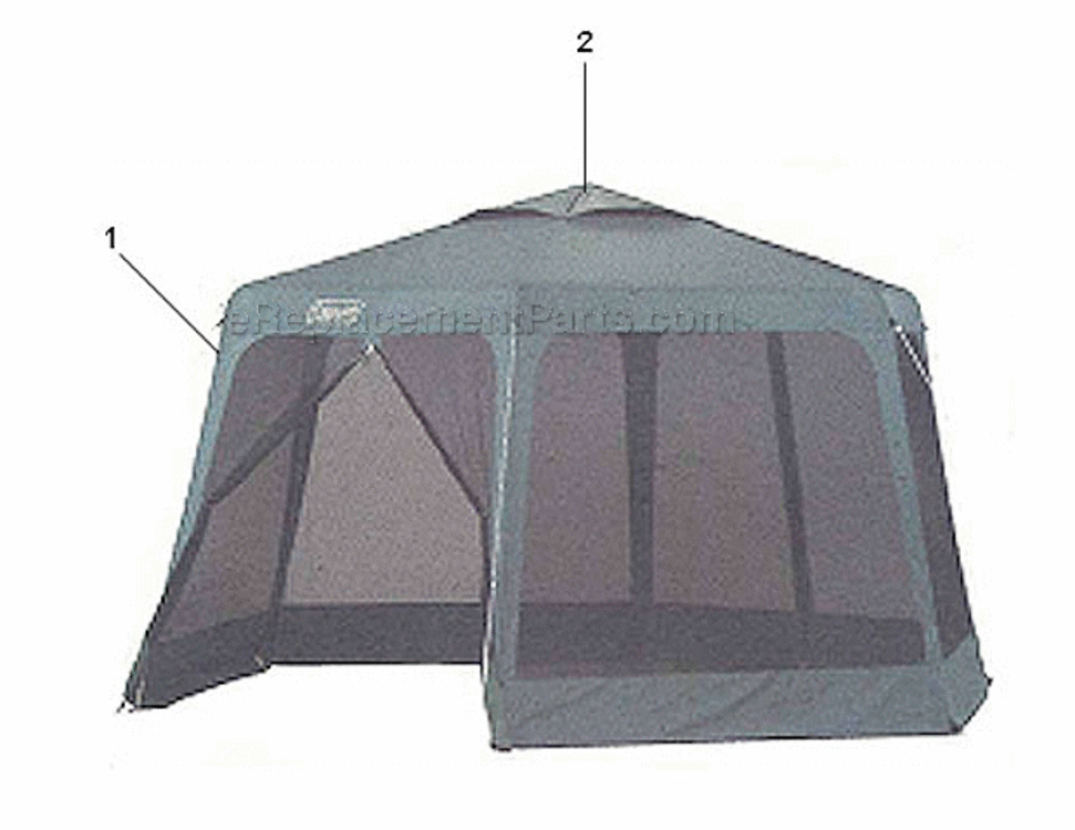 Page A Diagram and Parts List for 9192-142  Coleman Camping Equipment