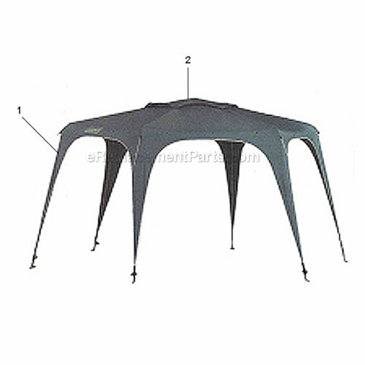 Page A Diagram and Parts List for 9291-142  Coleman Camping Equipment