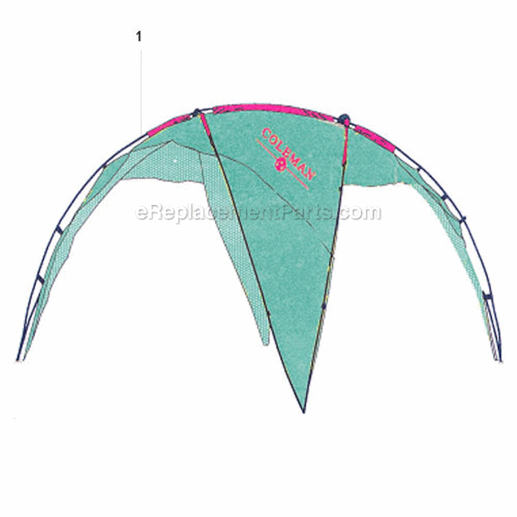 Page A Diagram and Parts List for 9294-111X  Coleman Camping Equipment