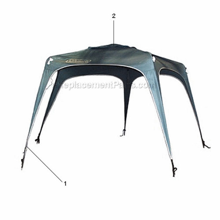 Page A Diagram and Parts List for 9391-133  Coleman Camping Equipment