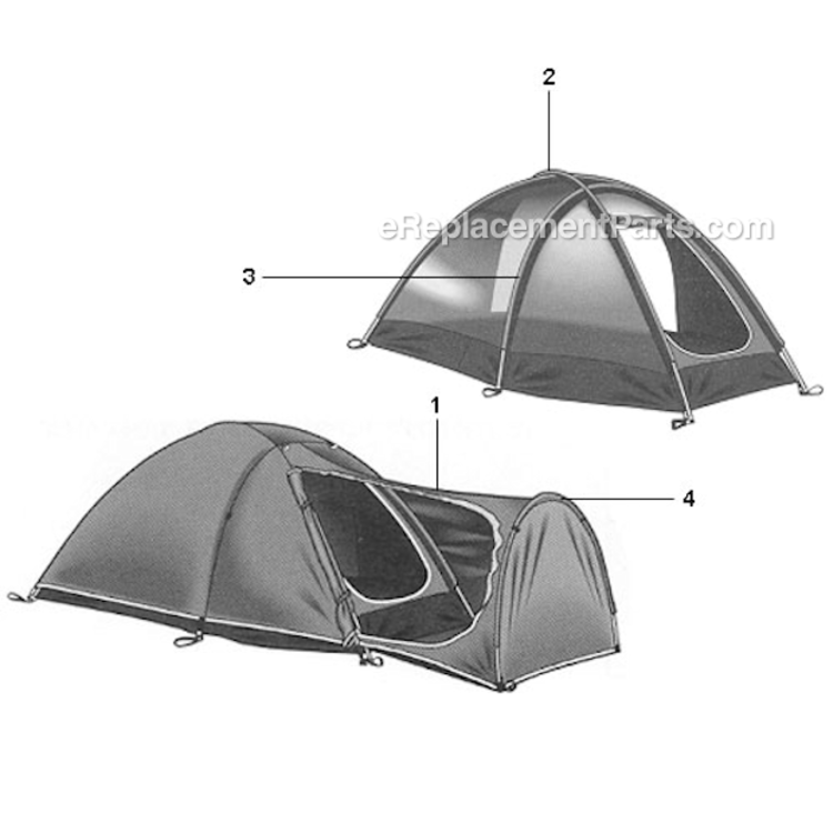 Page A Diagram and Parts List for 9600-805  Coleman Camping Equipment