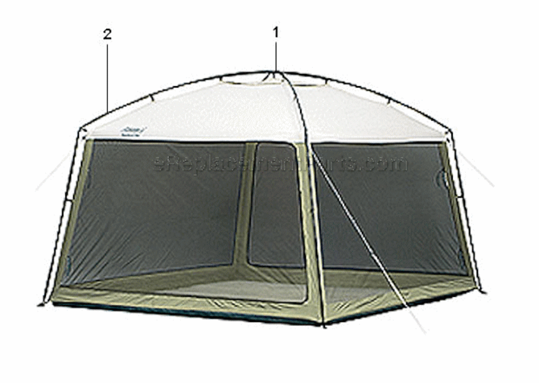 Page A Diagram and Parts List for 9600A131P  Coleman Camping Equipment