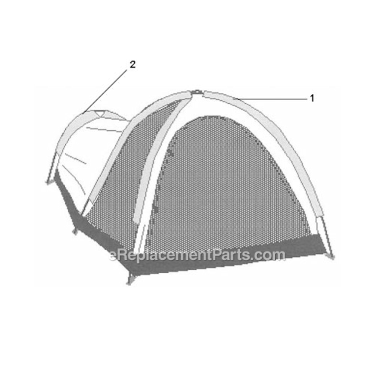 Page A Diagram and Parts List for 9650-704  Coleman Camping Equipment
