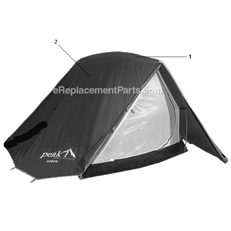 Page A Diagram and Parts List for 9667A806  Coleman Camping Equipment