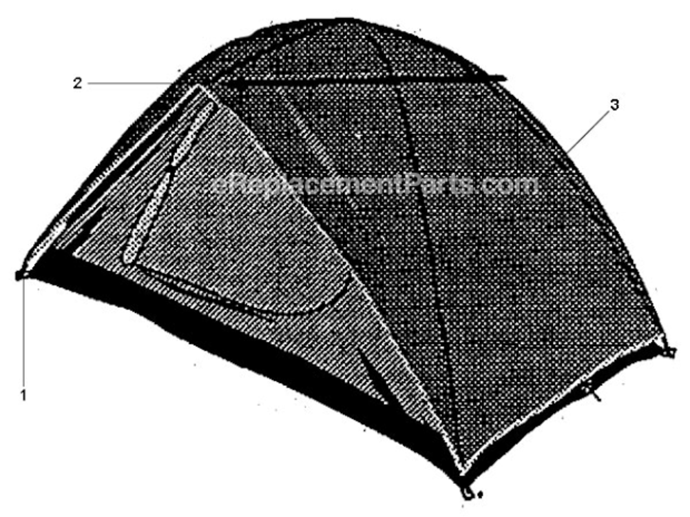 Page A Diagram and Parts List for 9671-605  Coleman Camping Equipment