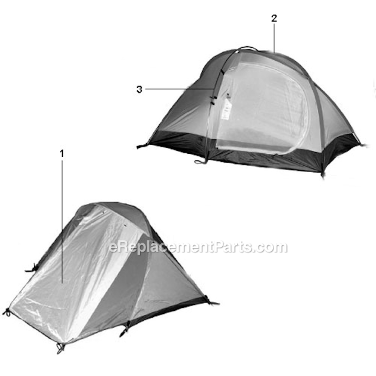 Page A Diagram and Parts List for 9830-806  Coleman Camping Equipment