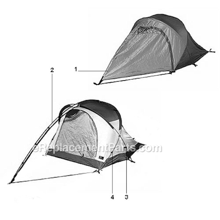 Page A Diagram and Parts List for 9850-802  Coleman Camping Equipment