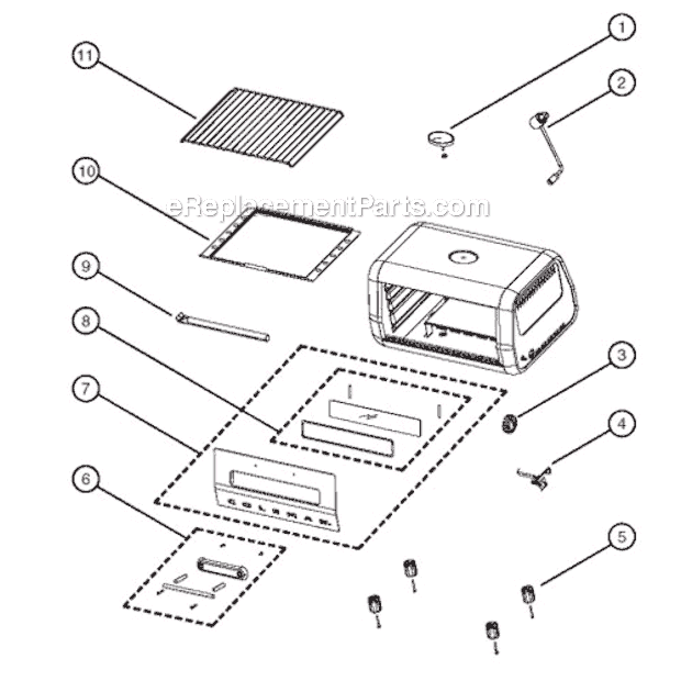 Page A Diagram and Parts List for 9927-A50  Coleman Grill