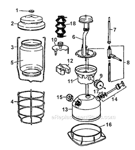 Part Location Diagram of 2000026615 Coleman Globe
