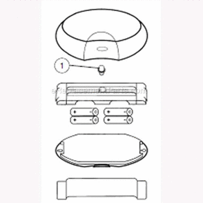 Page A Diagram and Parts List for 2000000032  Coleman Worklight & Flashlight