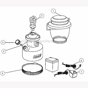 Part Location Diagram of 5357-129 Coleman Nl Bulb
