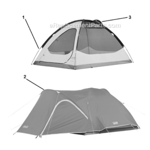 Page A Diagram and Parts List for 2000001591  Coleman Camping Equipment