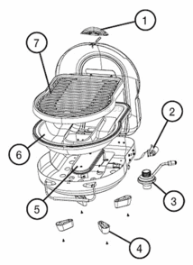 Page A Diagram and Parts List for 2000003735  Coleman Grill