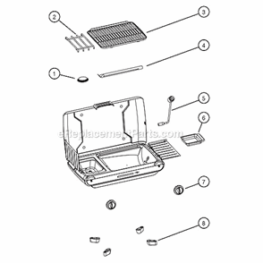 Page A Diagram and Parts List for 2000004118  Coleman Grill