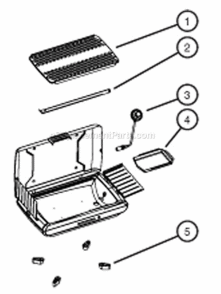 Part Location Diagram of 99491351 Coleman Grease Tray