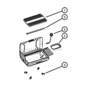 Page A Diagram and Parts List for 2000004121  Coleman Grill