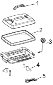 Page A Diagram and Parts List for 2000004489  Coleman Electric Skillet