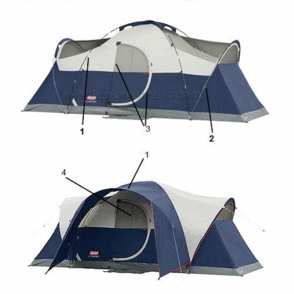 Page A Diagram and Parts List for 2000004679  Coleman Camping Equipment