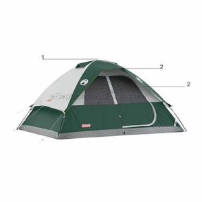 Part Location Diagram of 5010000549 Coleman Replacement Tent Pole