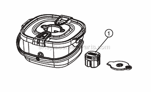 Page A Diagram and Parts List for 2000006858  Coleman Camping Equipment