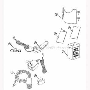 Part Location Diagram of 5010000727 Coleman 6 Volt Rechargeable Battery