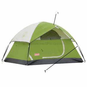 Page A Diagram and Parts List for 2000007822  Coleman Camping Equipment