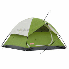 Page A Diagram and Parts List for 2000007828  Coleman Camping Equipment