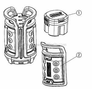 Page A Diagram and Parts List for 2000008548  Coleman Lighting