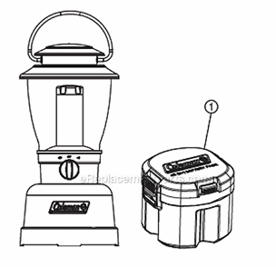 Page A Diagram and Parts List for 2000008554  Coleman Lighting