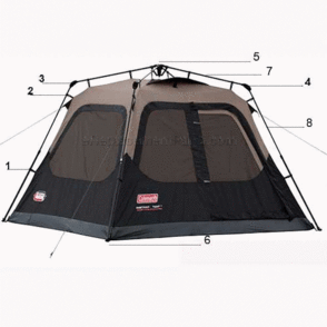 Page A Diagram and Parts List for 2000010387  Coleman Camping Equipment