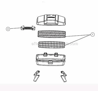 Page A Diagram and Parts List for 2000010433  Coleman Grill