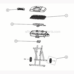 Part Location Diagram of 5010000822 Coleman Burner/flame Tamer