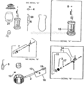 Page A Diagram and Parts List for 201-7009  Coleman Lighting