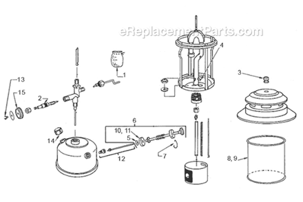 Part Location Diagram of 2000026613 Coleman Globe