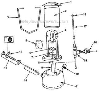 Page A Diagram and Parts List for 222B7101  Coleman Lighting